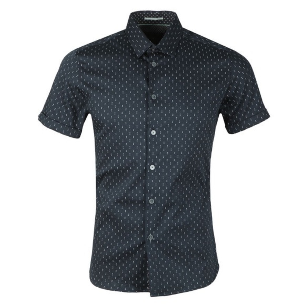 Ted Baker Blue Franko Button Down Shirt (XXL)